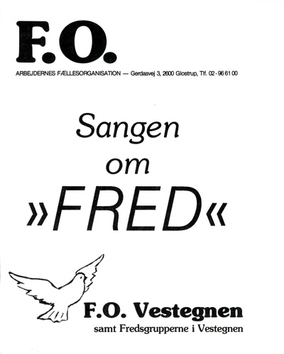 F.O.: Sangen om fred. [1982?]