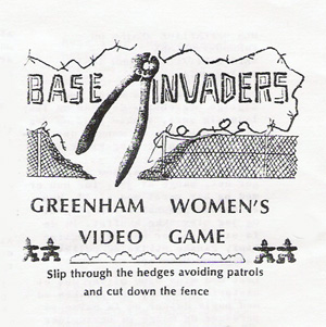 Base invader. Greenham Common Video Game. In: Køkkenrullen, No. 3, 1984.