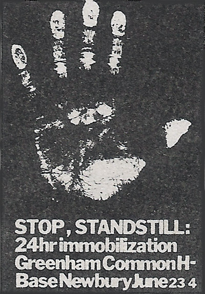 Stop! Standstill! Greenham Common poster 1962