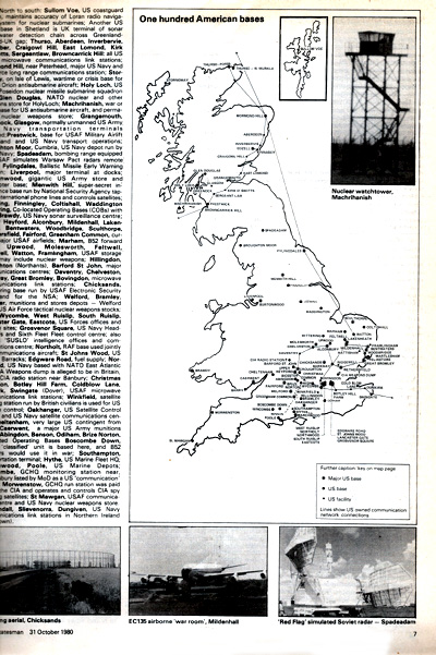 Campbell, Duncan: Target Britain. New Statesman. Vol. 100, October 31, 1980 p. 7. © New Statesman. All rights reserved.