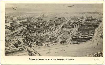 Vickers i Barrow omkring århundredskiftet 1900.