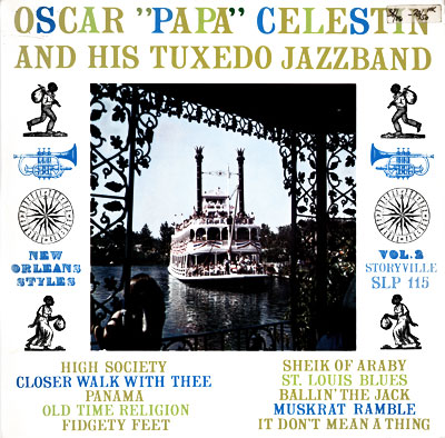 Omslaget til Oscar Papa Celestins udaterede LP New Orlines Styles udsendt af pladeselskabet Storywille