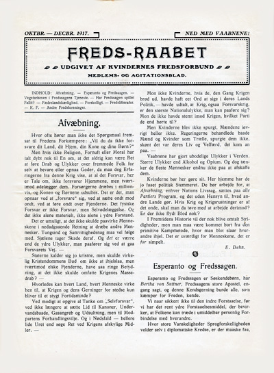 Freds-Raabet, 1917: Oktober - December