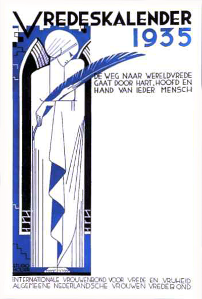 Kaldender fra Kvinderens internationael liga for fred og frihed i Holland, 1935