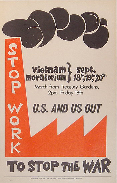 Moratorium to End the War in Vietnam, Australia, 1970
