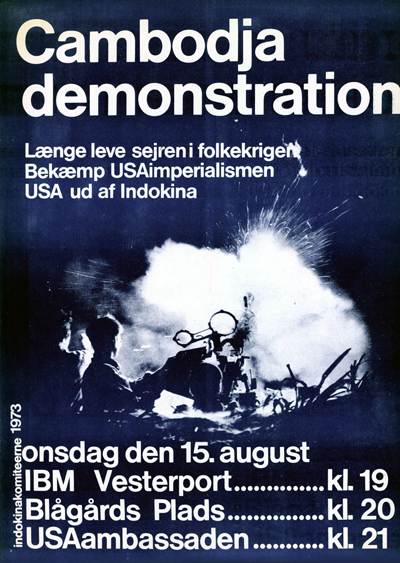 Cambodja demonstration i Kbenhavn, 1973